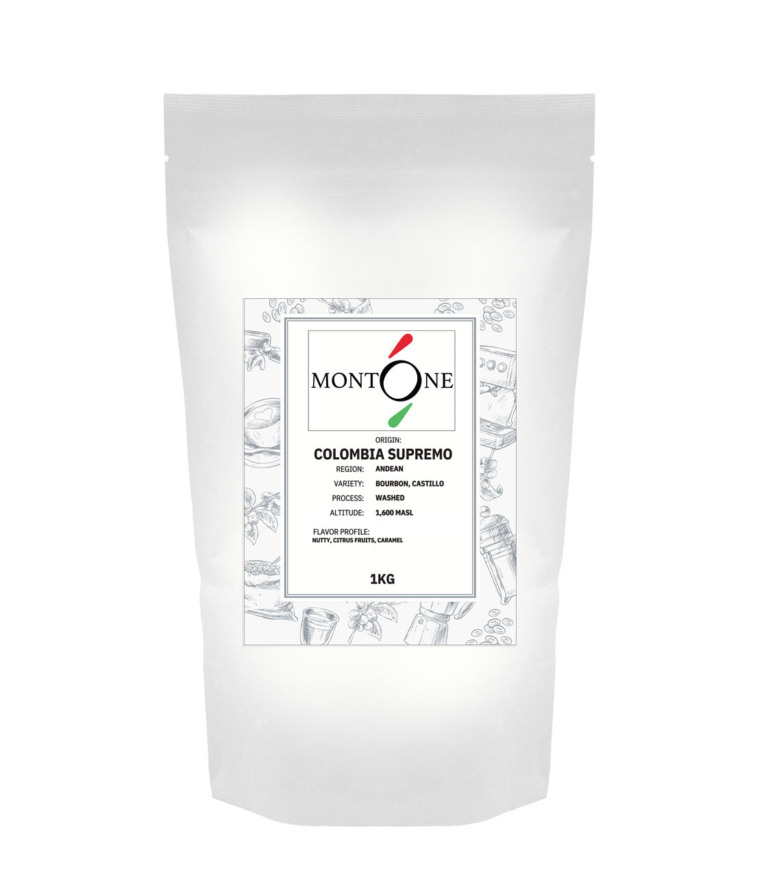 Montone coffee beans Colombia Supremo
