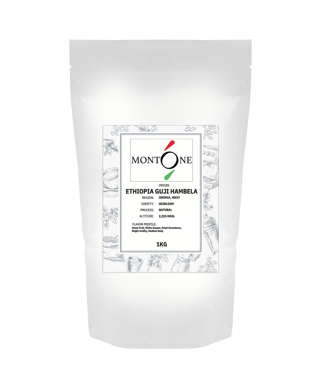 Montone coffee beans Ethiopia Guji Hambela